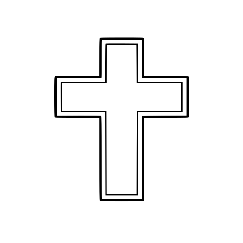 Una cruz con los lados iguales