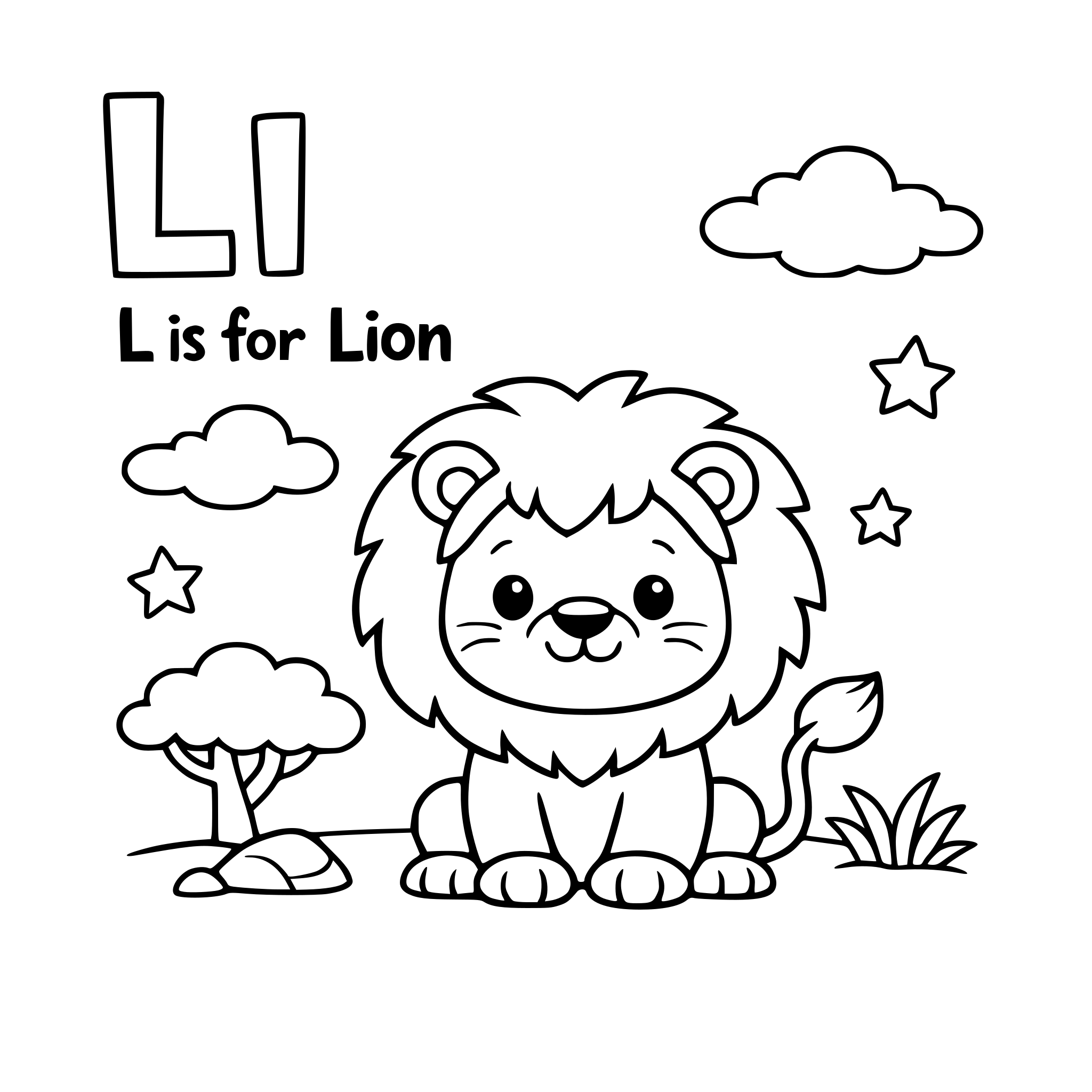 Safari pre-k coloring and alphabet book