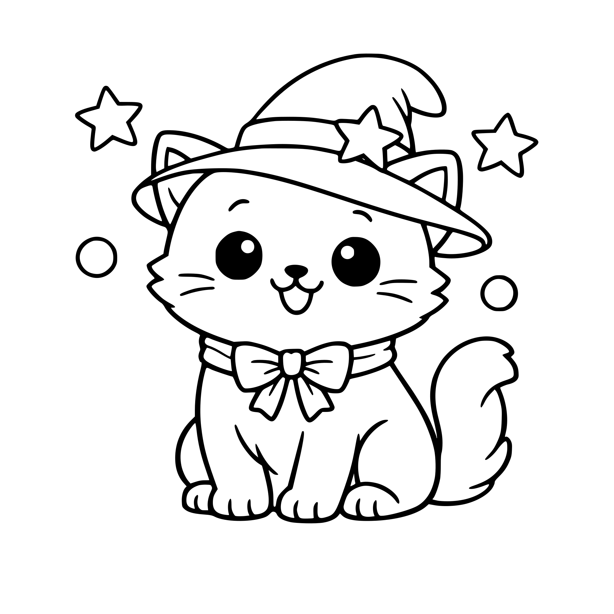 cute cat with hat