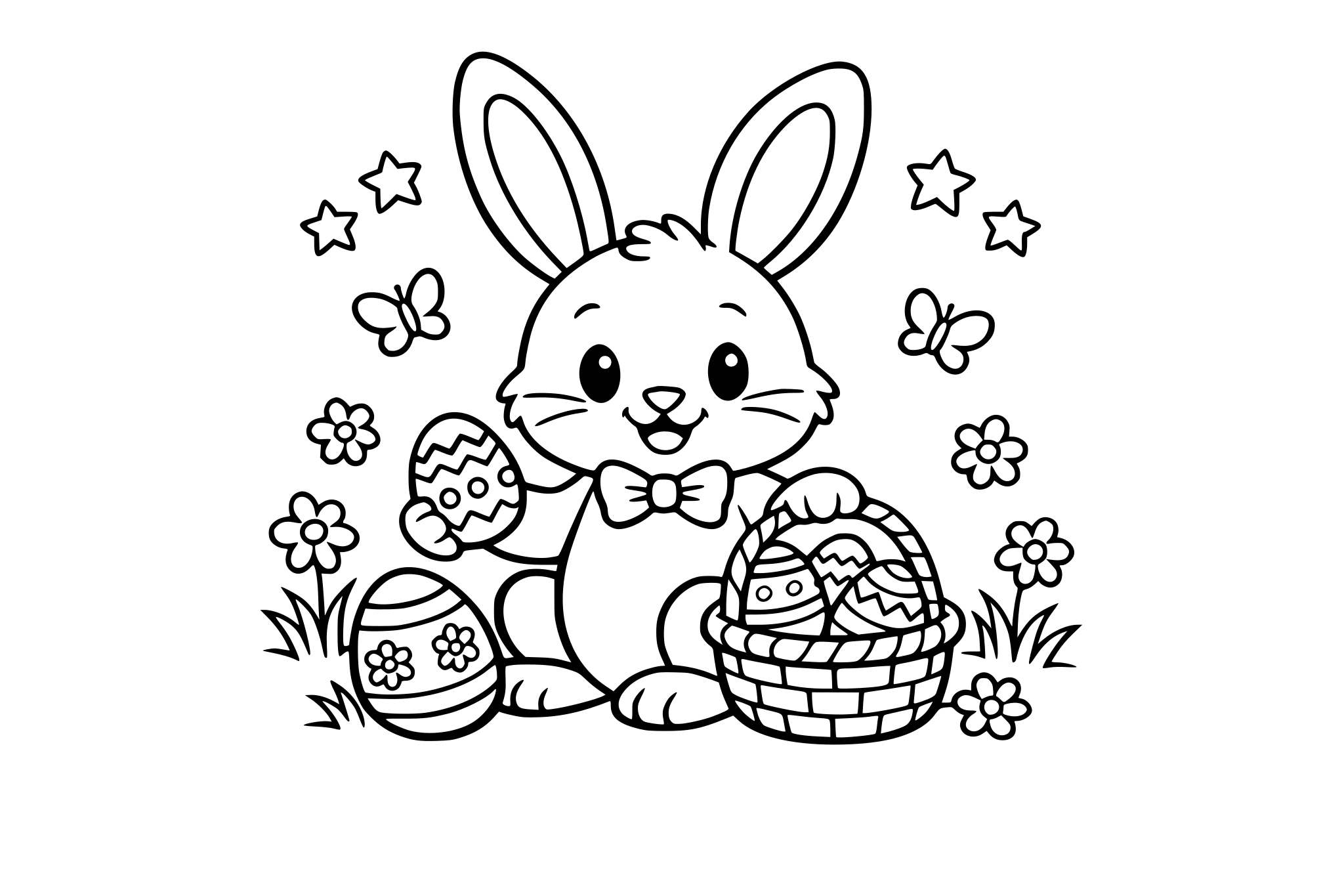 EASTER BUNNY DRAWINGS