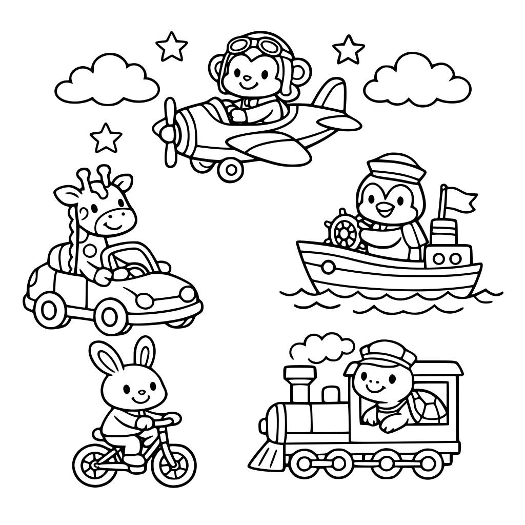 Animales y medios de transporte