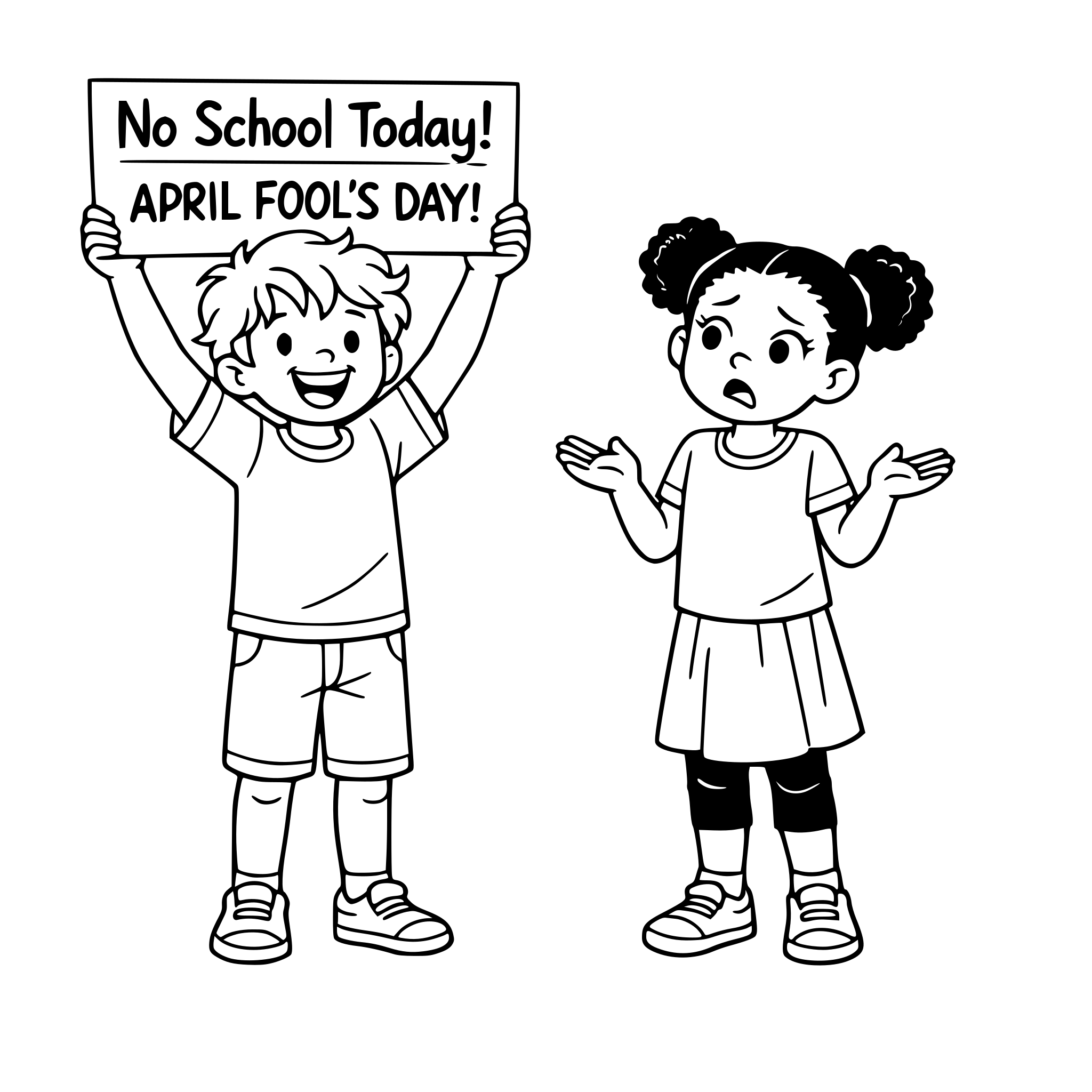 Create an image with simple, easy coloring lines of a full l