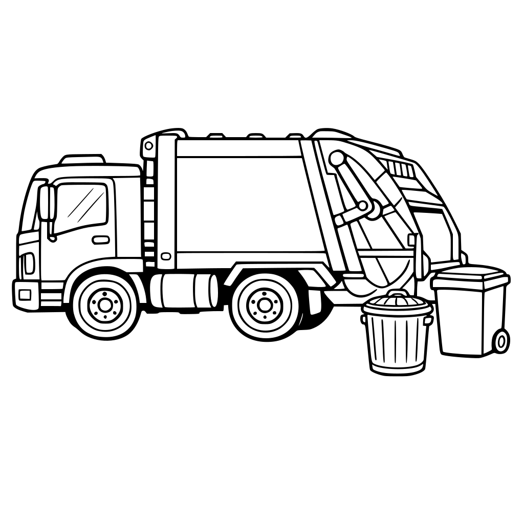 A LOOK GARBAGE TRUCK