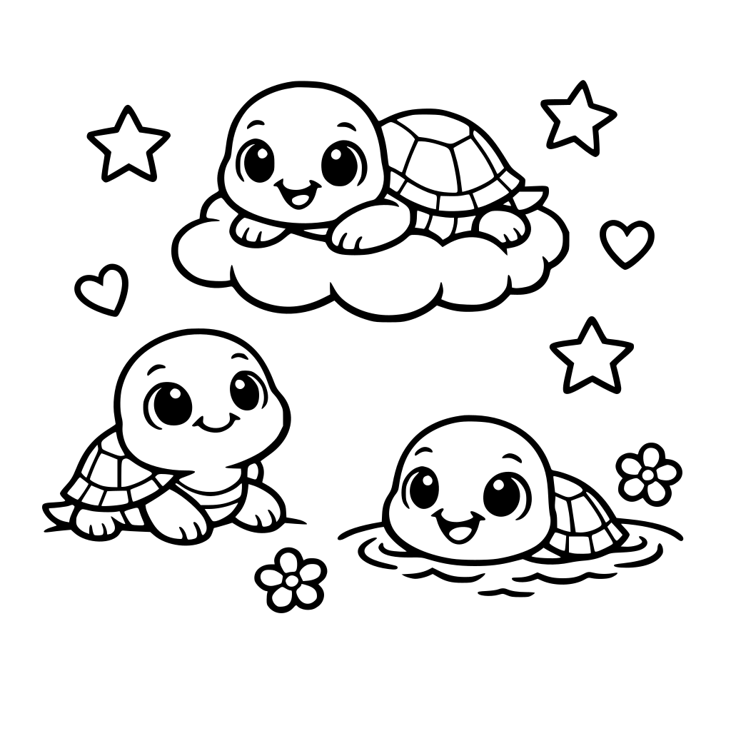 niedliche schildkröten