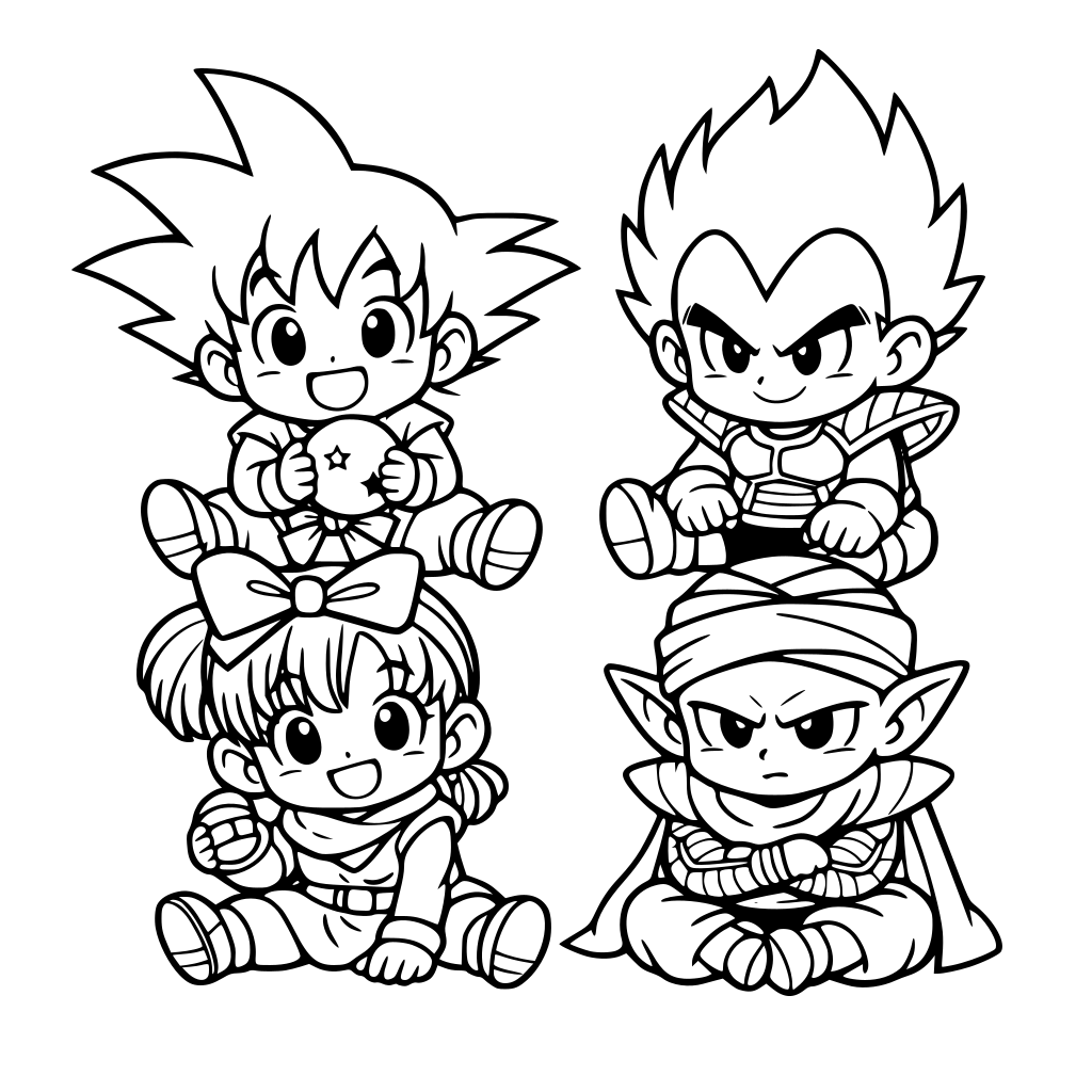 personajes de dragon ball bebé
