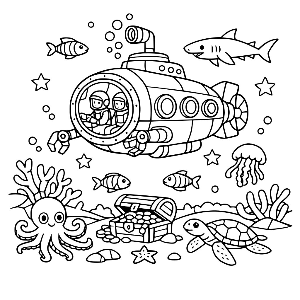 Kapal selam meneroka lautan