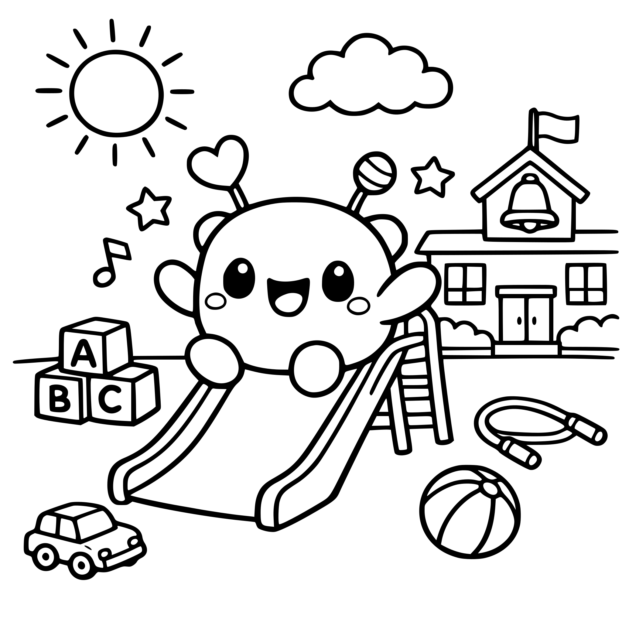 bichinho bob goods brincando na escola