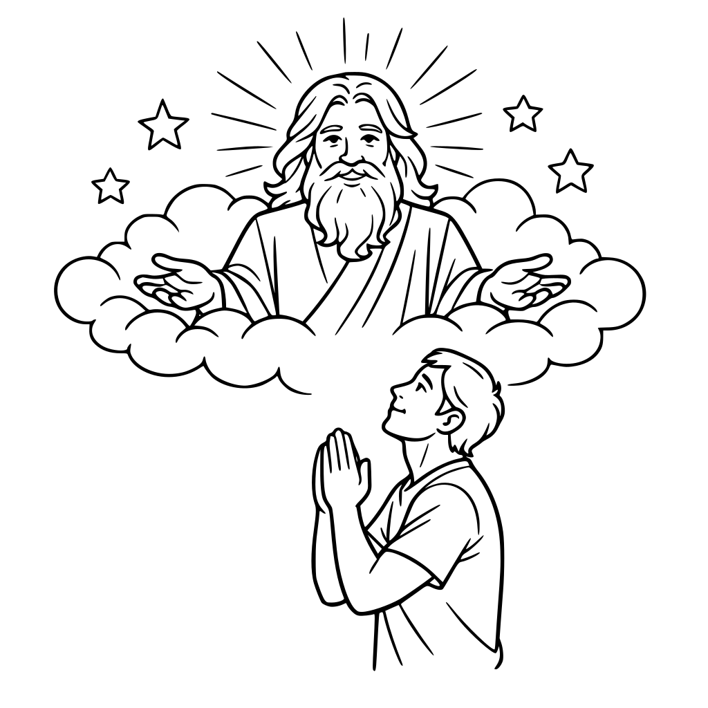 homem falando com Deus