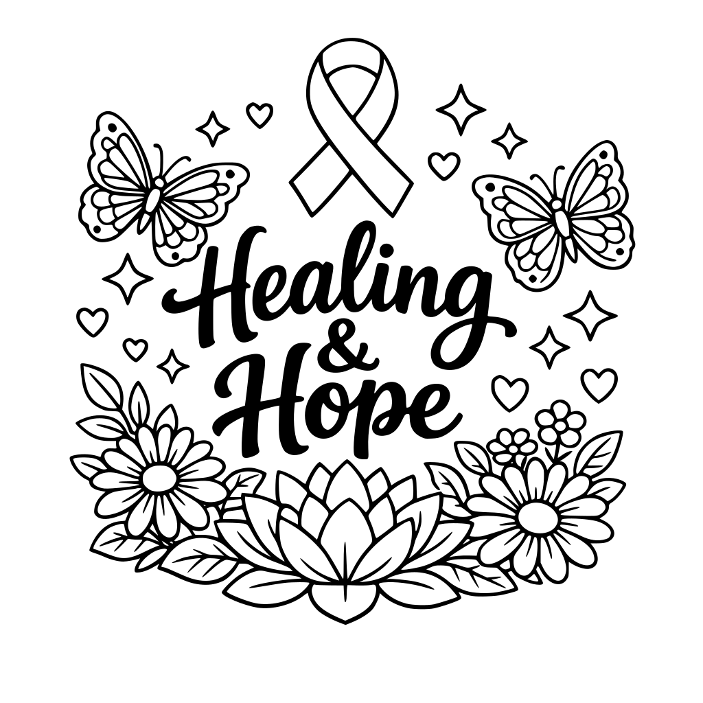 adult coloring book for cancer recovery