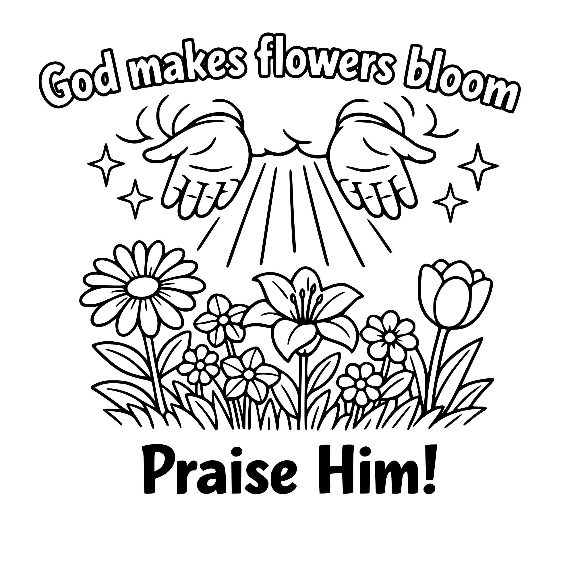 God makes flowers bloom. Praise Him!