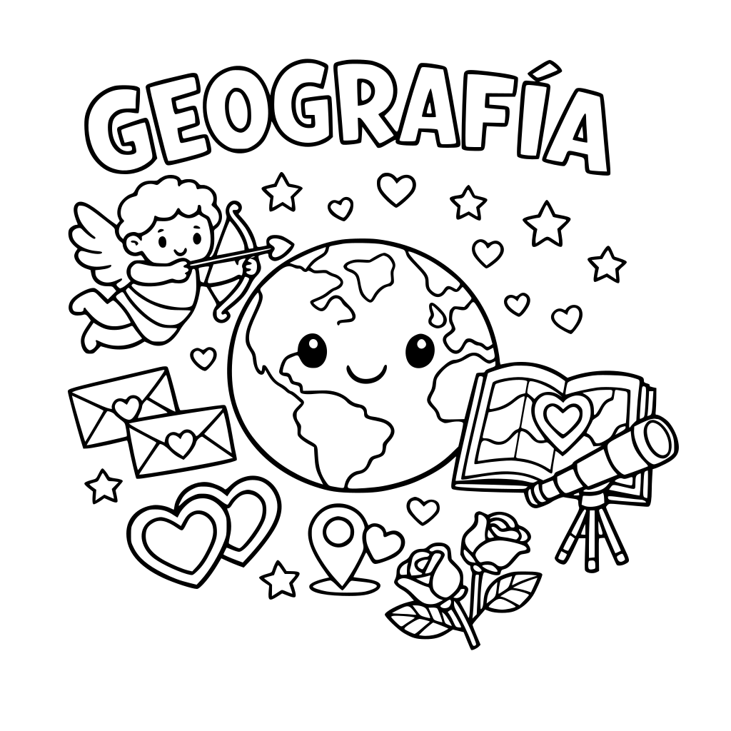Portada de San Valentín con el Título GEOGRAFÍA