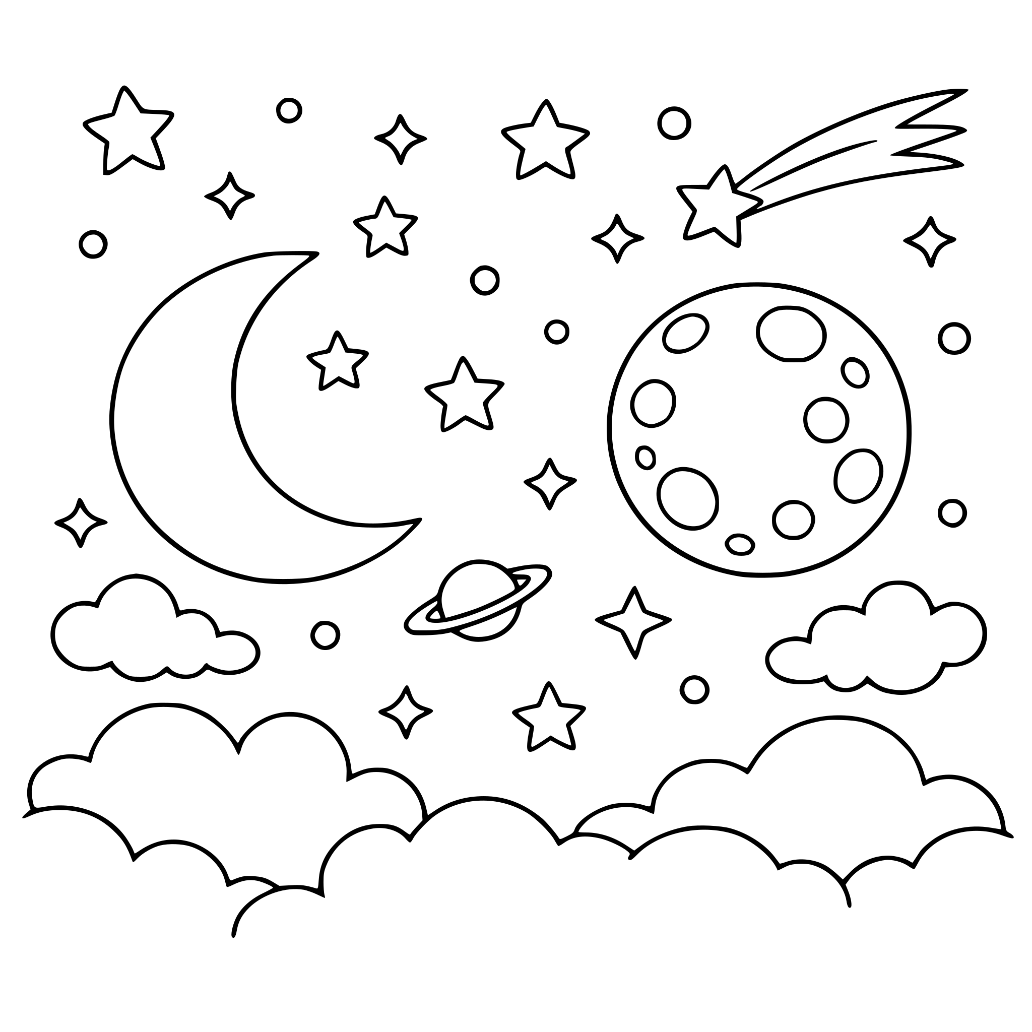 เป็นภาพท้องฟ้าที่มีดวงดาว