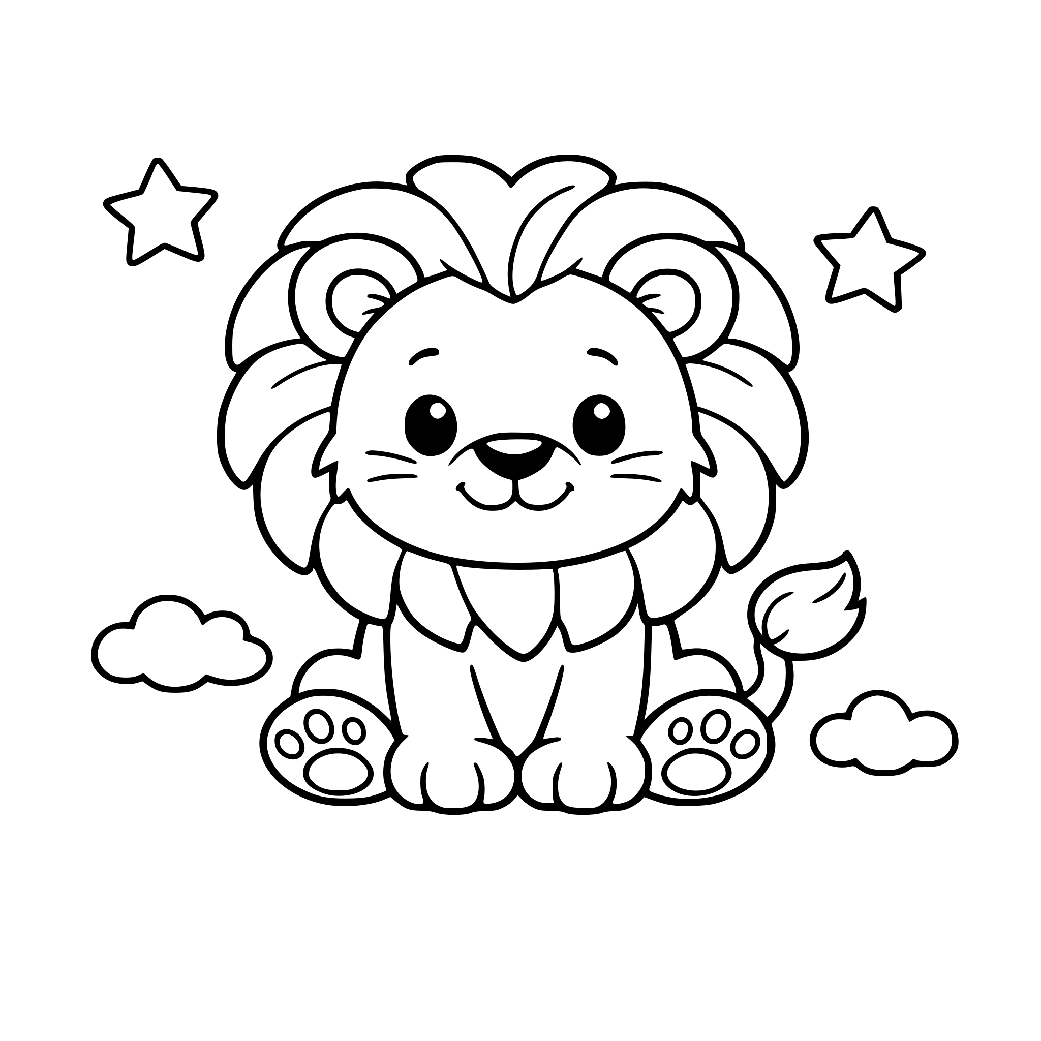 A lion for kids