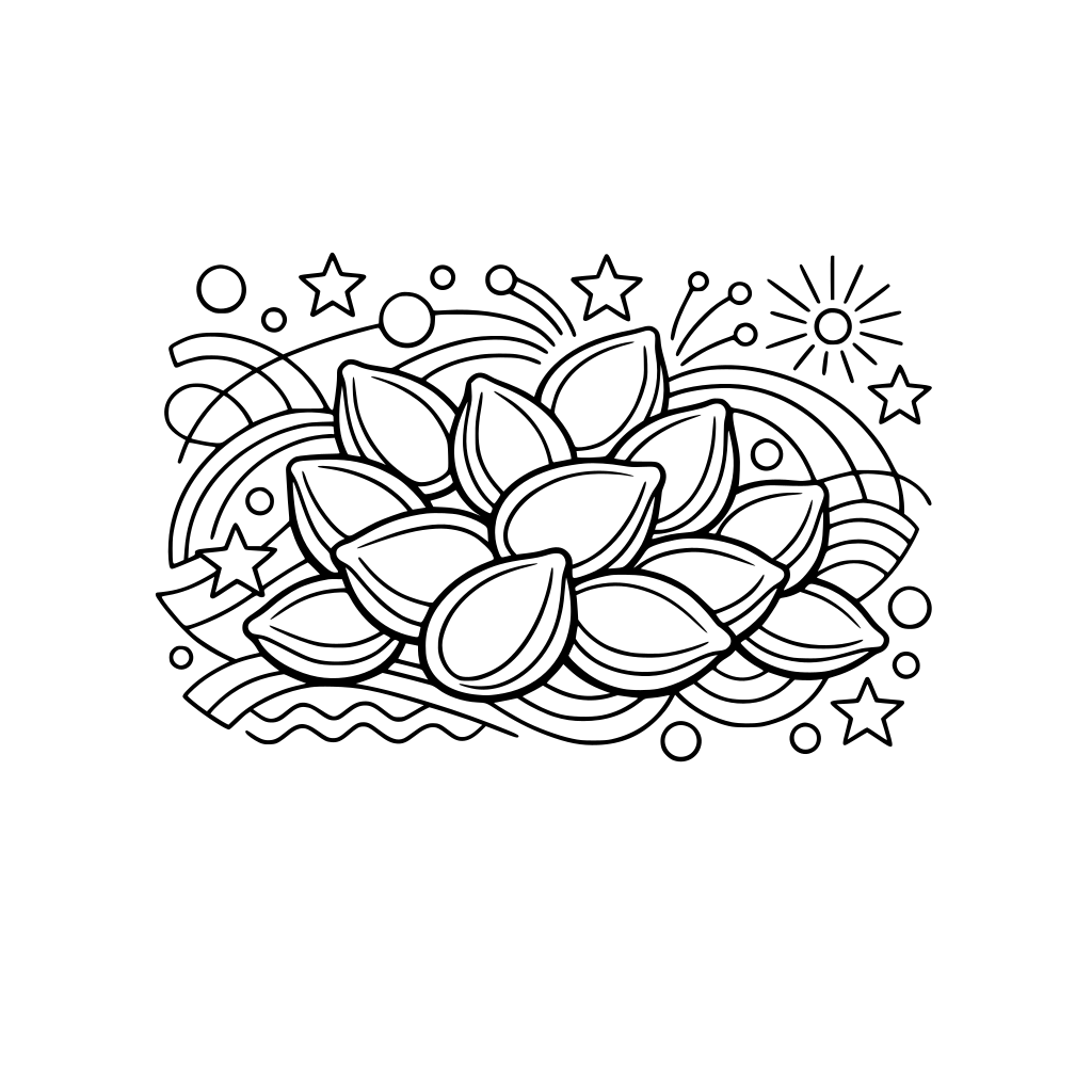 cherry pits in abstract art