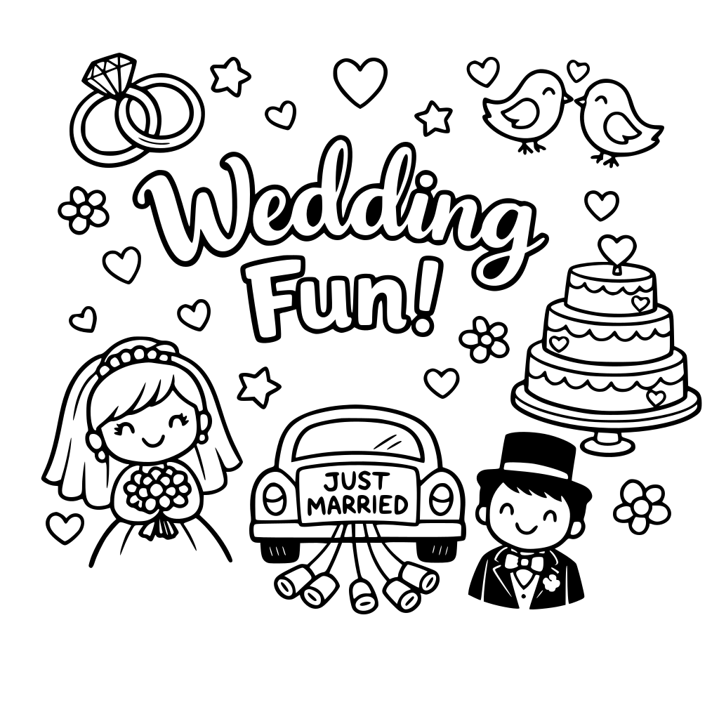 Wedding activity pack