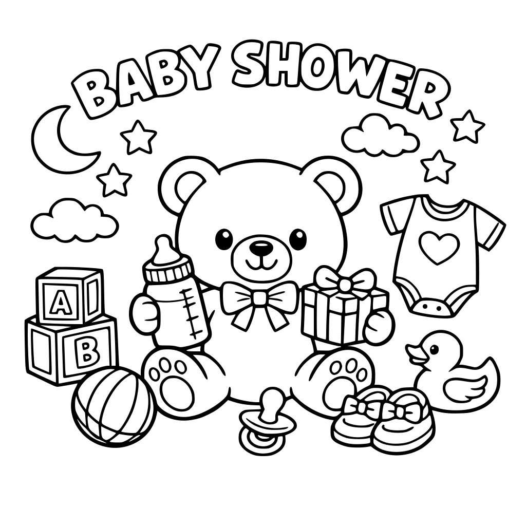 baby shower bear themed