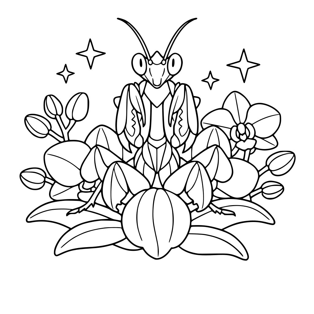 mantis orquídea