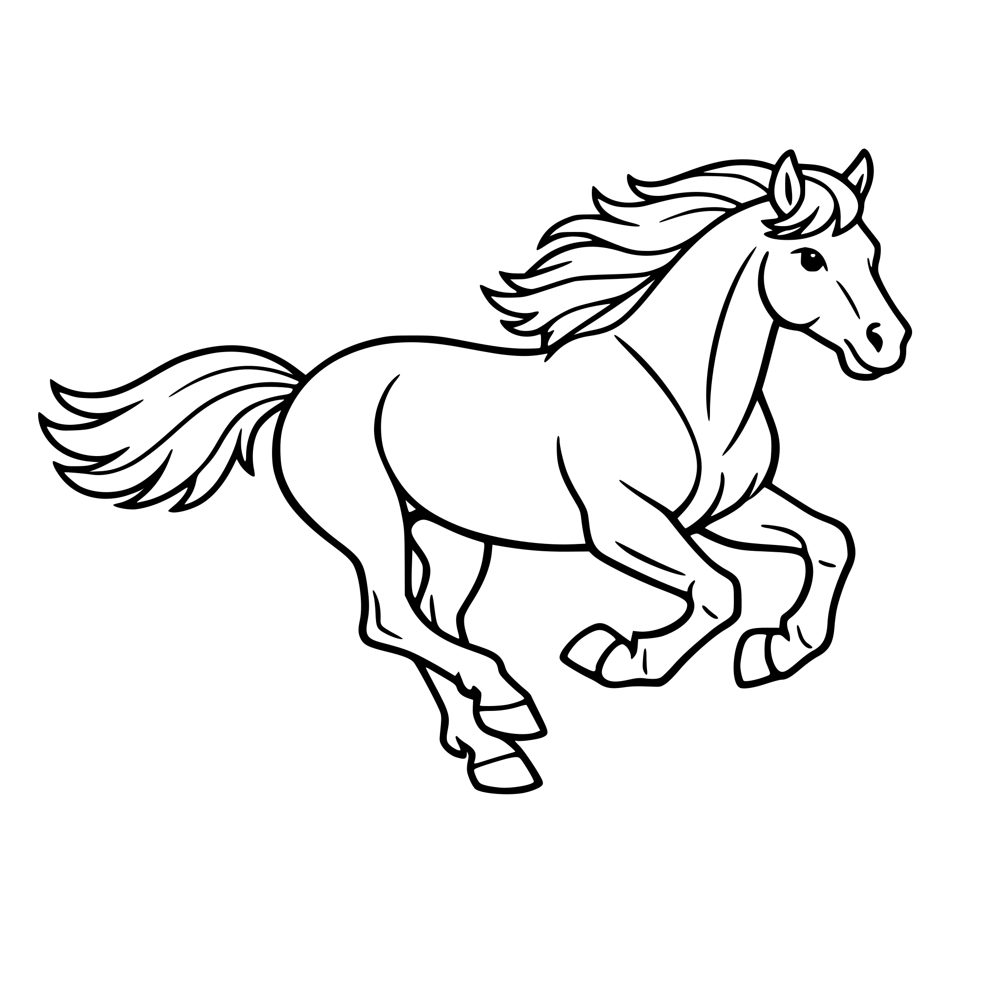 Ein Pferd, was galoppiert