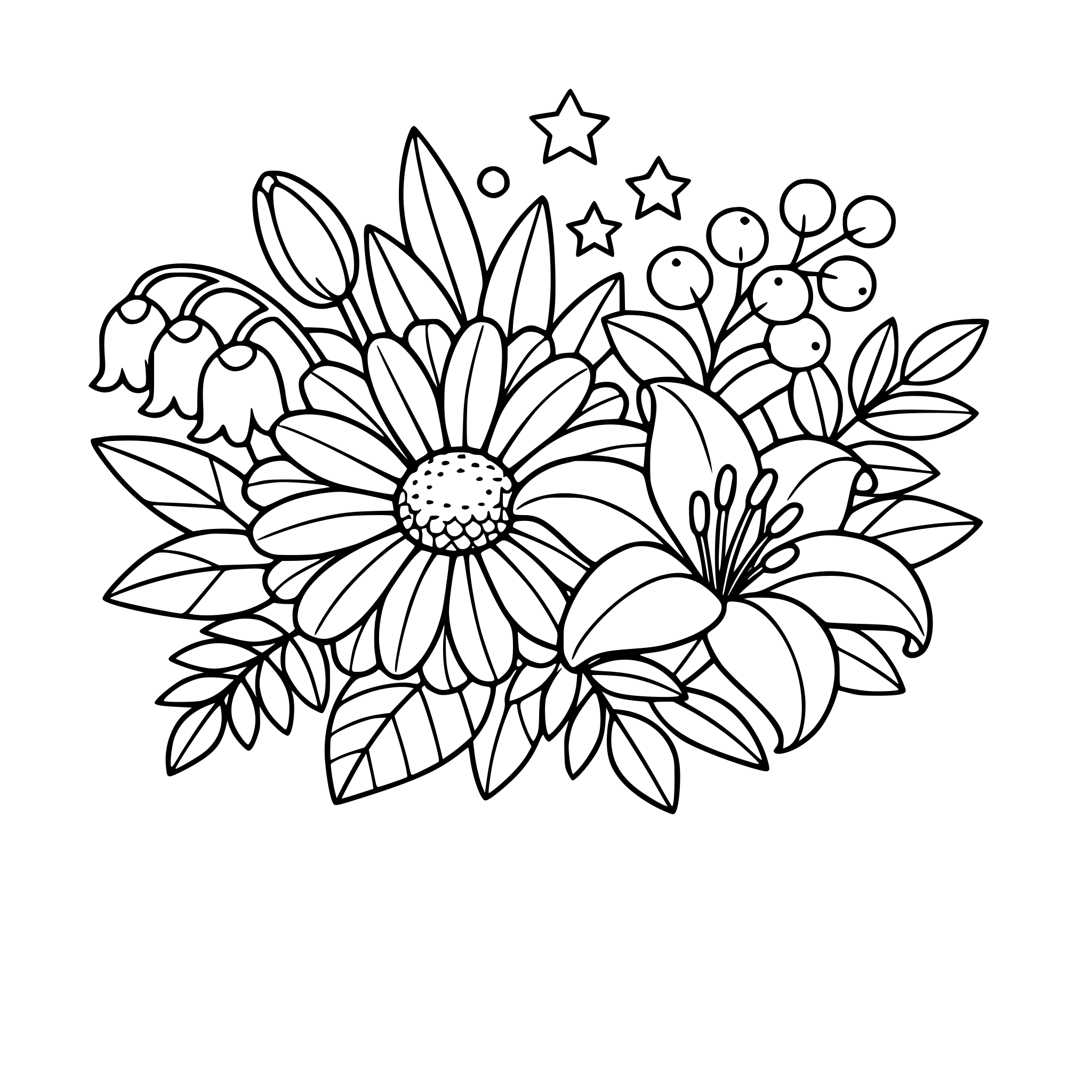 monochrome botanical