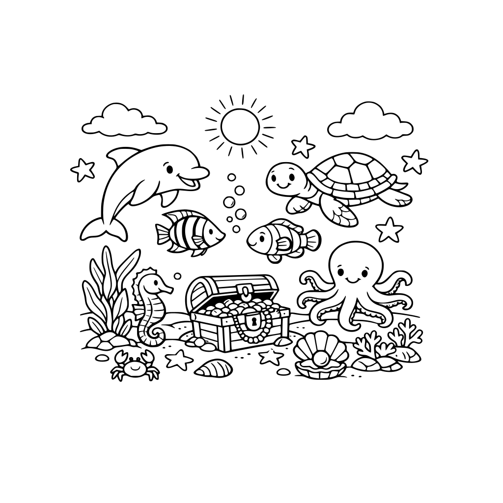ocean scene for older children