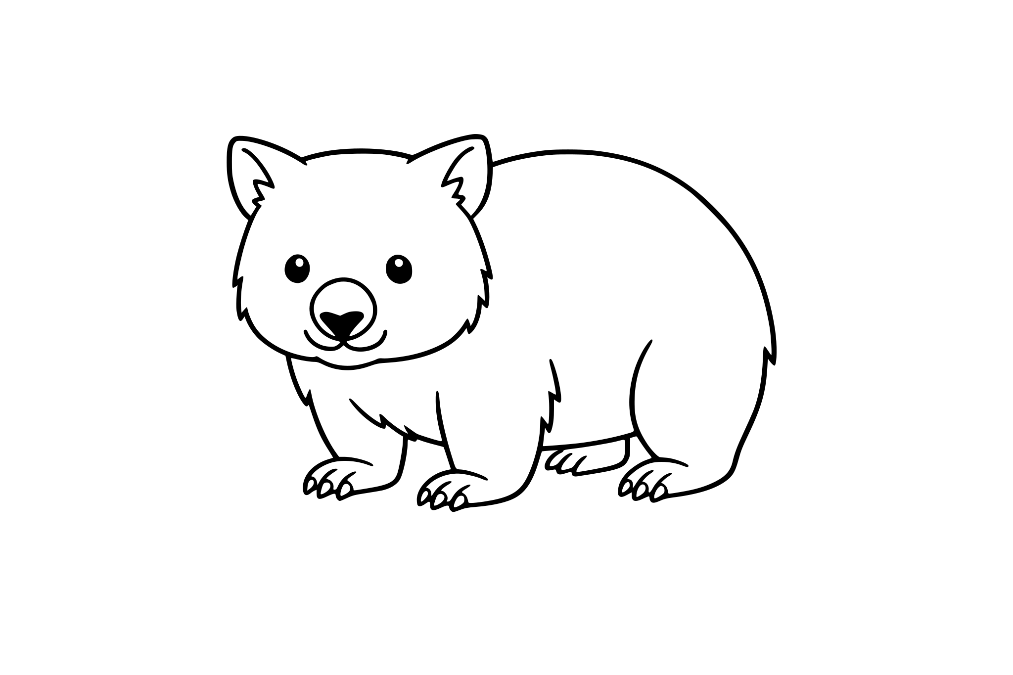 wombat realistic