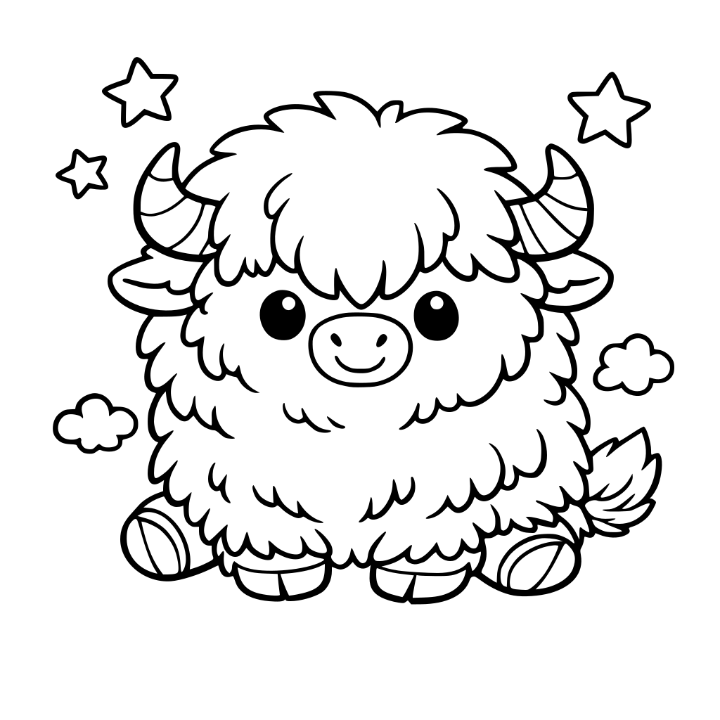 color page from book Buffalo Fluffalo