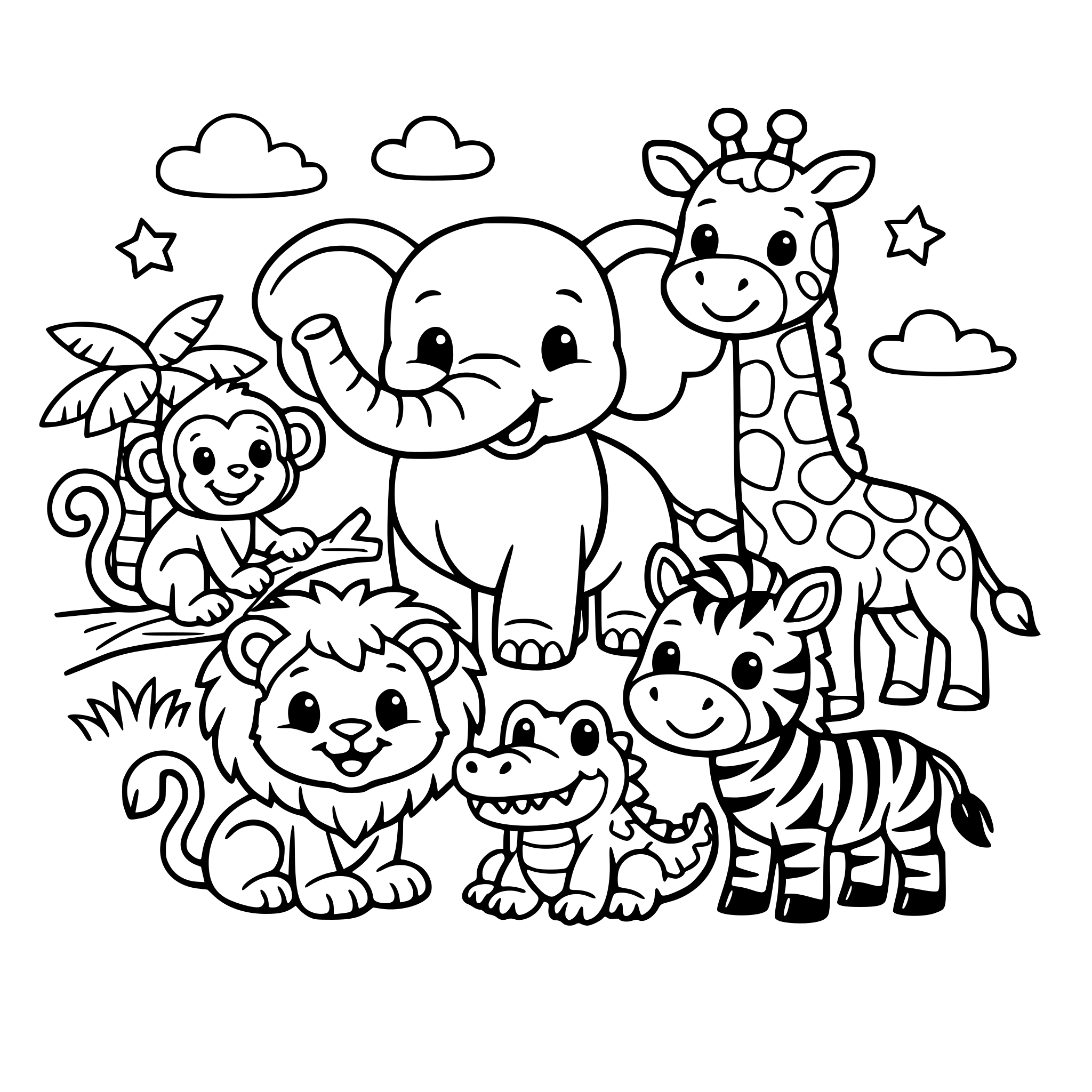 sotory book, safari animals