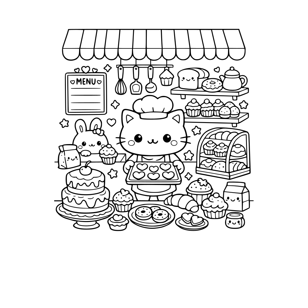 cute, cozy, kawaii bakery