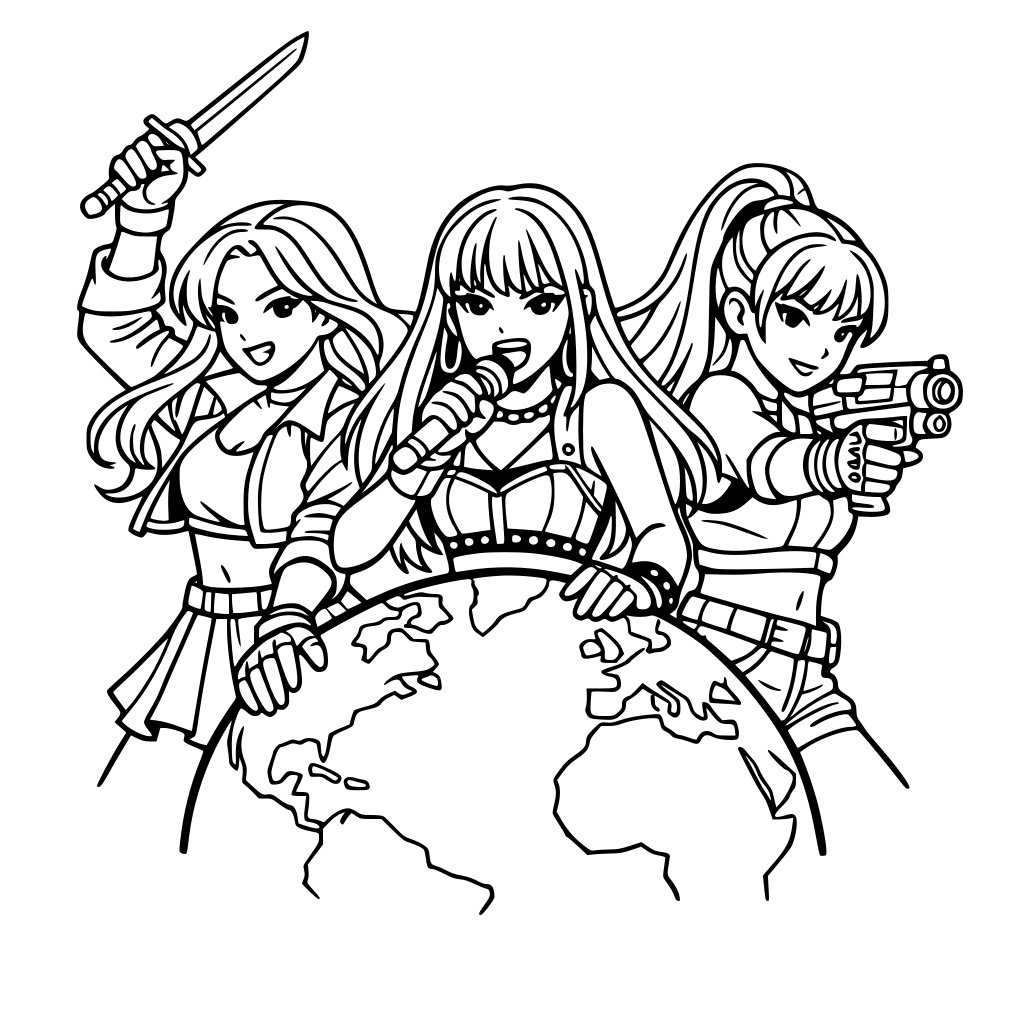 k pop 3 female singers faghting for the world