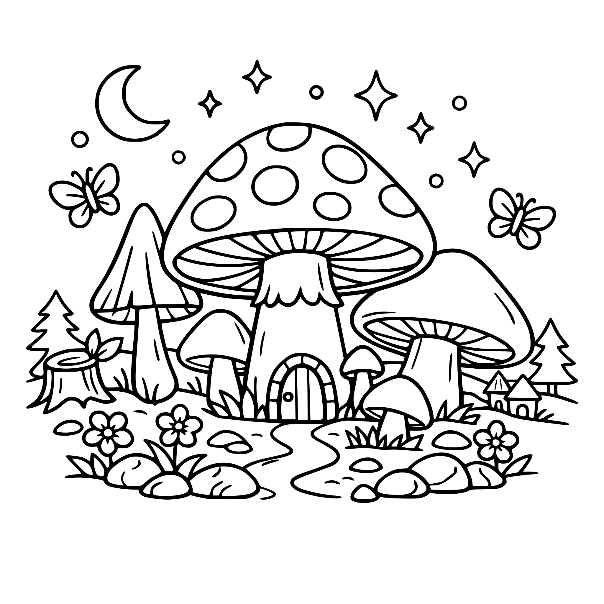 muchroom, magical forest