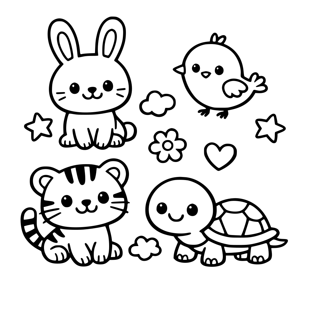 animaletti simpatici per bambini da 2-5 annia