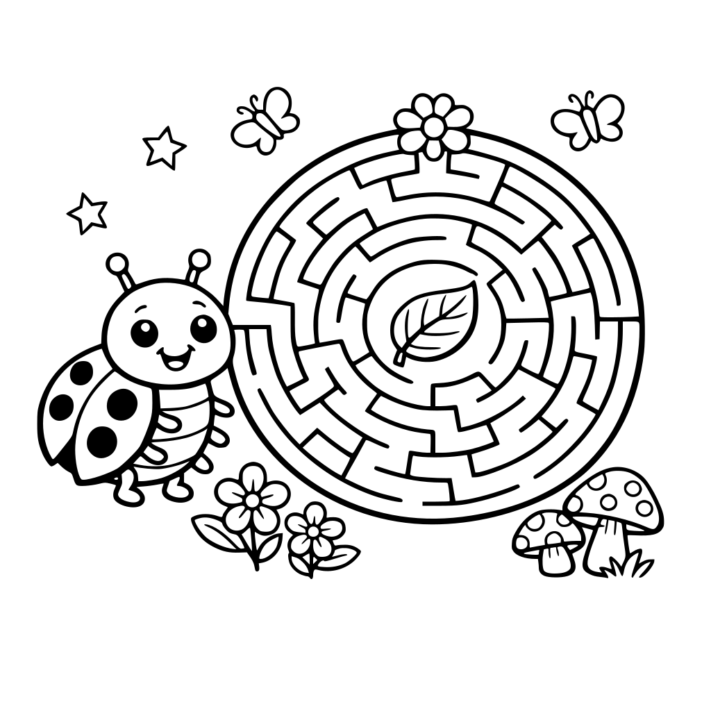 beruška s bludištěm