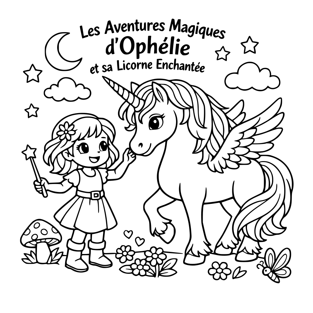 Les Aventures Magiques d'Ophélie et sa Licorne Enchantée