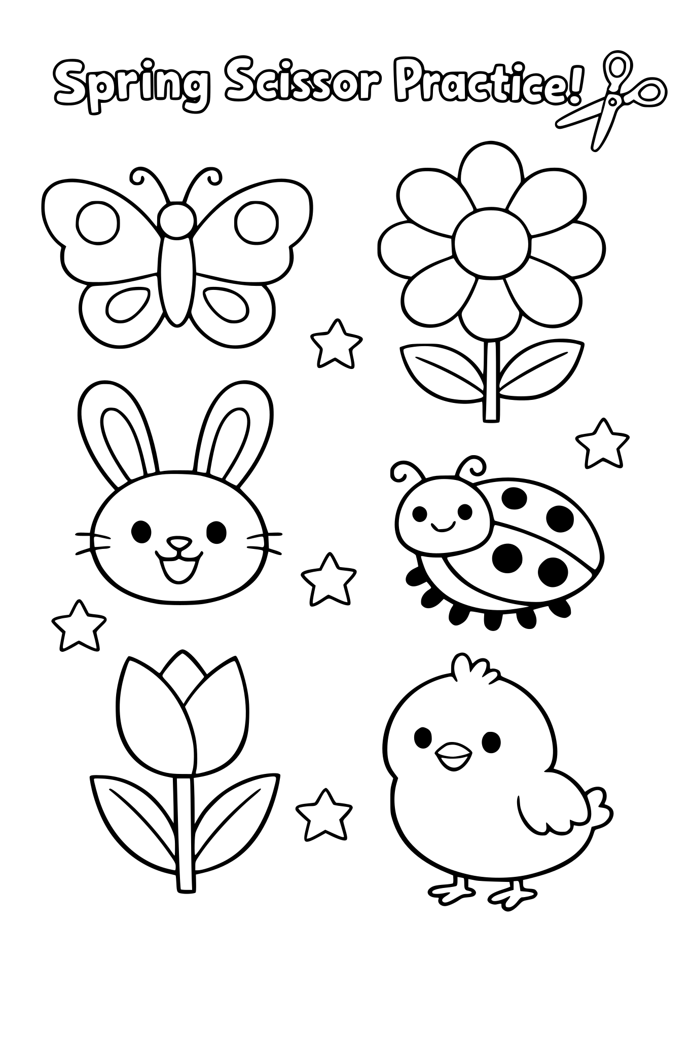 spring time scissor practice