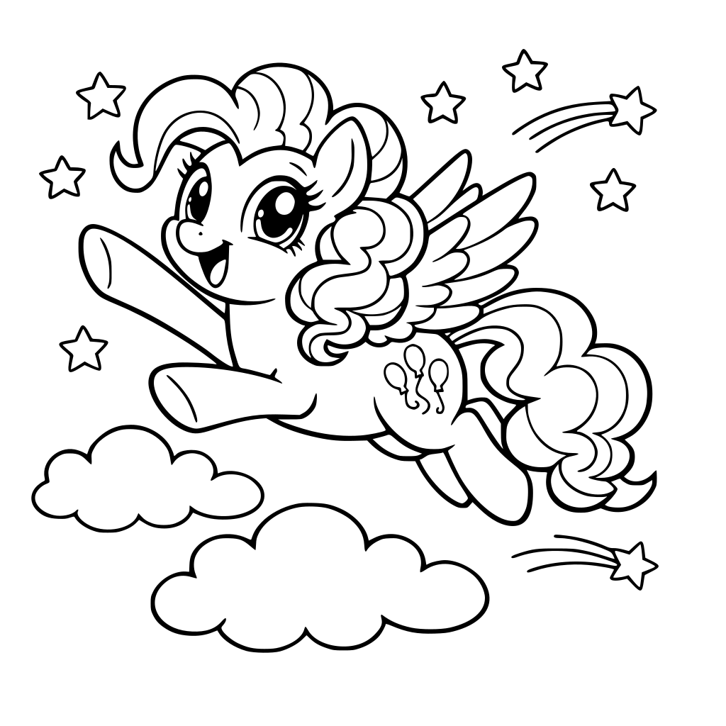 Pinkie pie my little pony flying