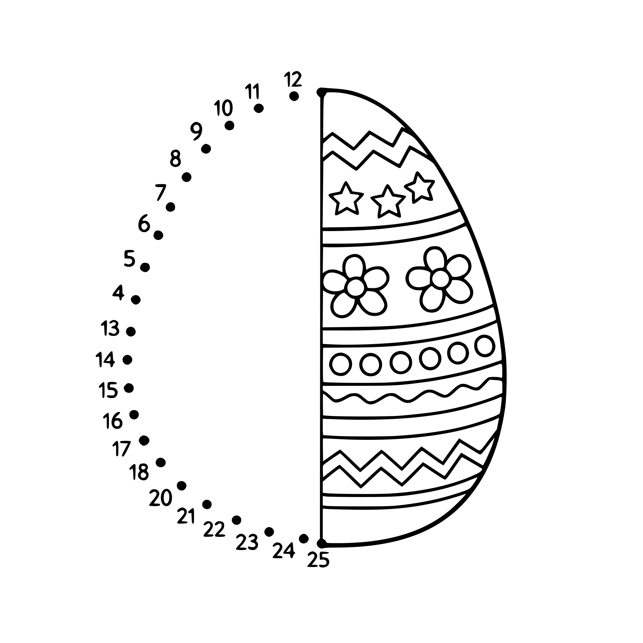 connect the dot easter egg to colour in too