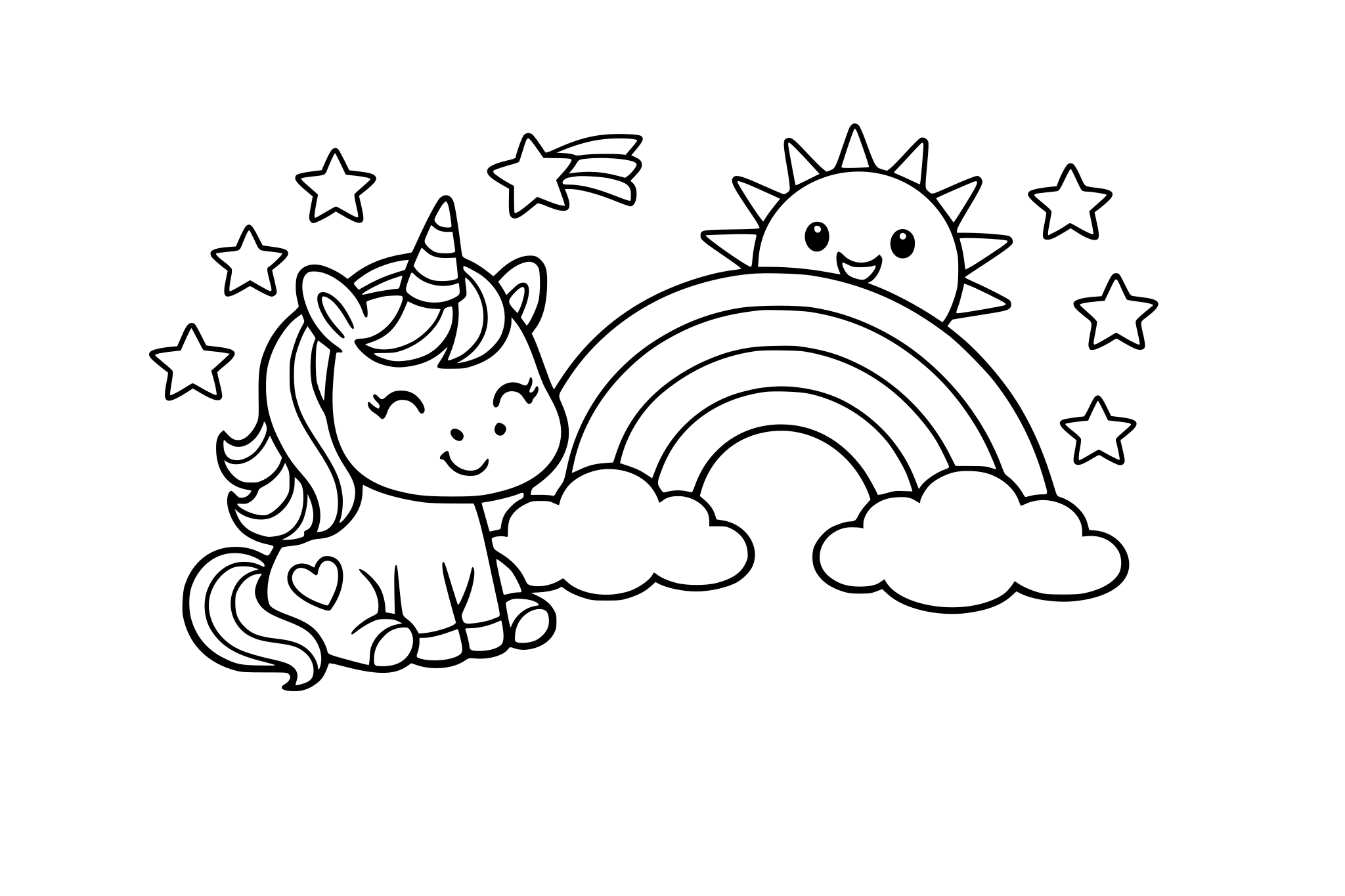 Fun easy coloring book for kids