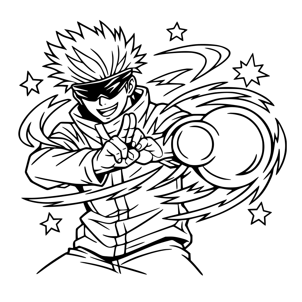 gojo doing hollow purple