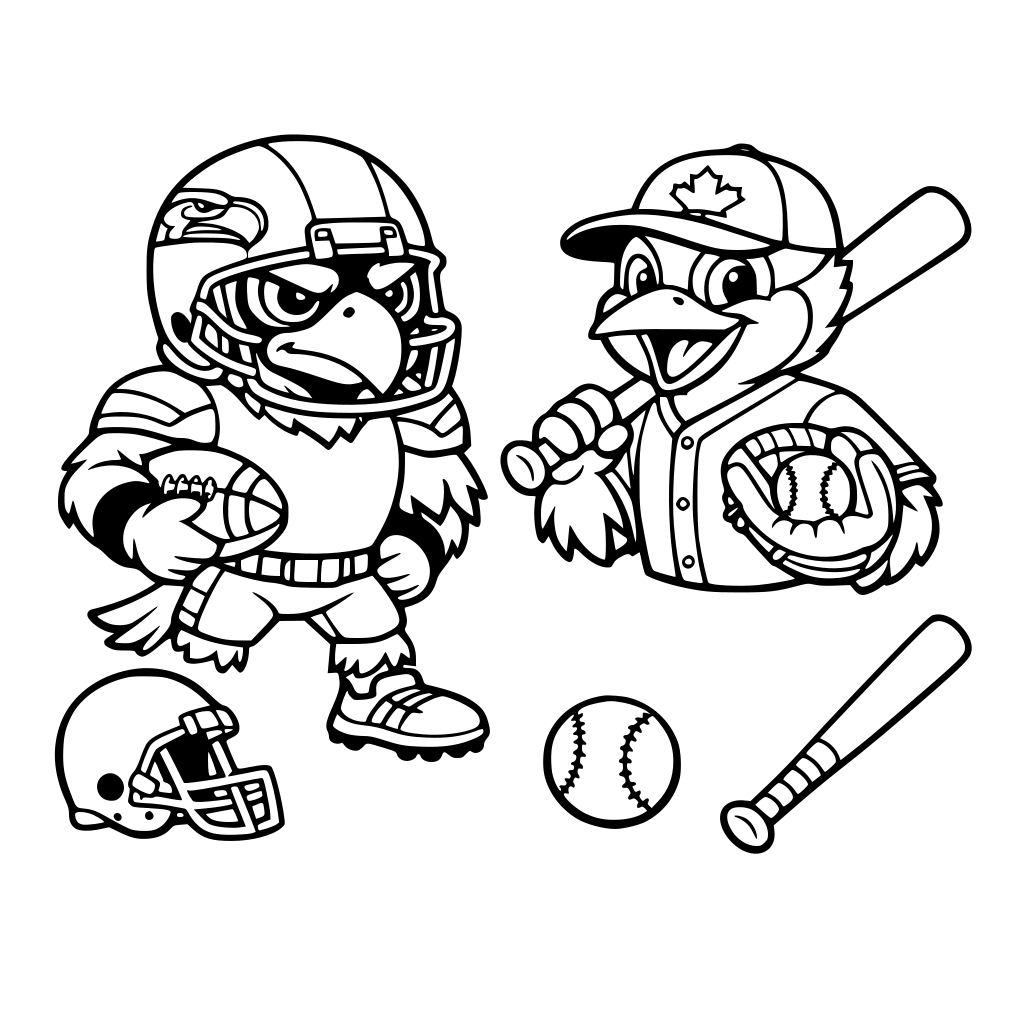 seatle seahawks and blue jays