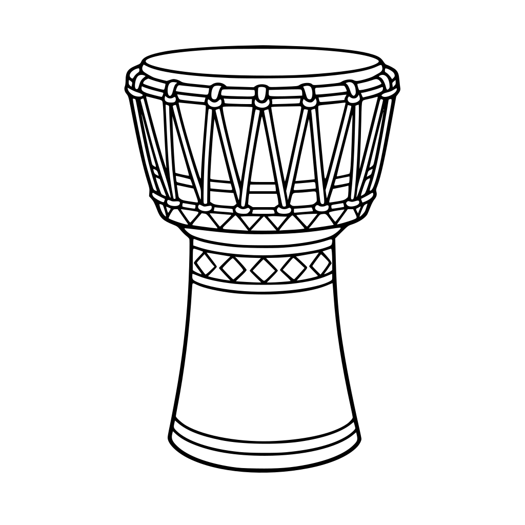 Large djembe drum
