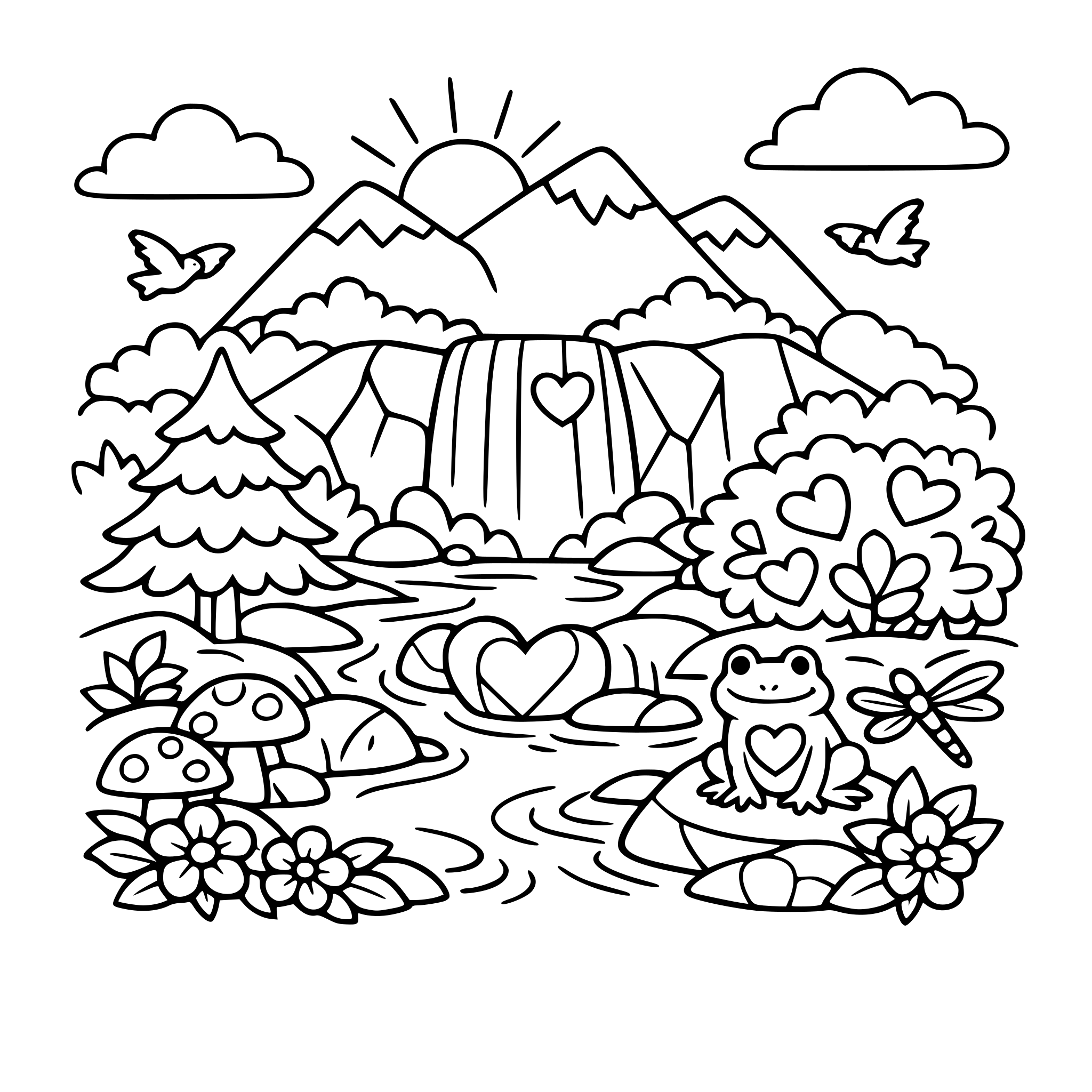 nature scenes with hidden hearts