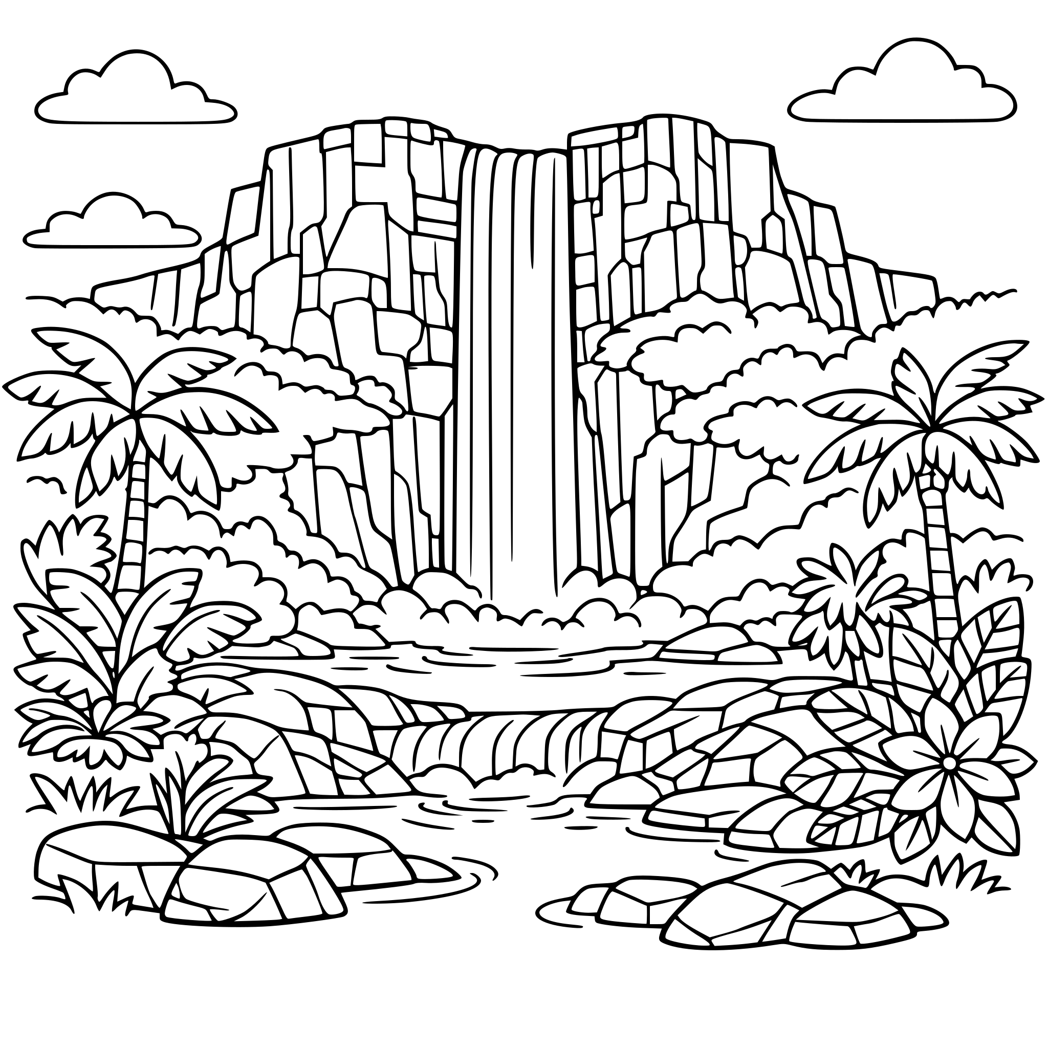 selva , cascada salto angel ,