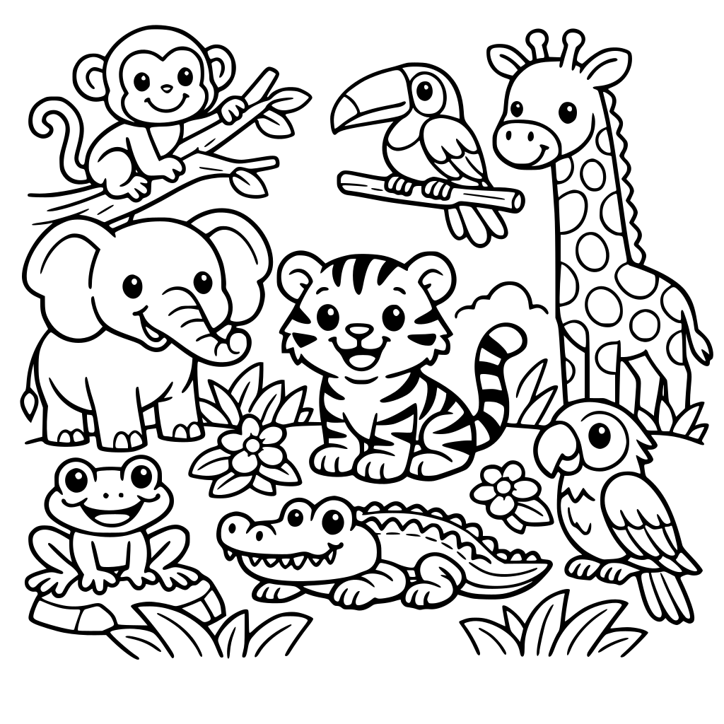 animals in the jungle