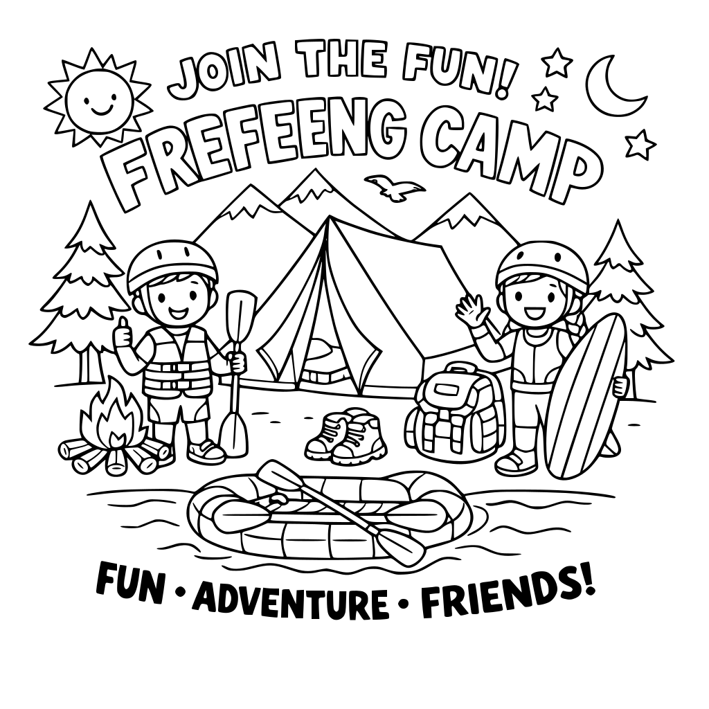 verry attractive poster , inviting all to a ferefeeng camp