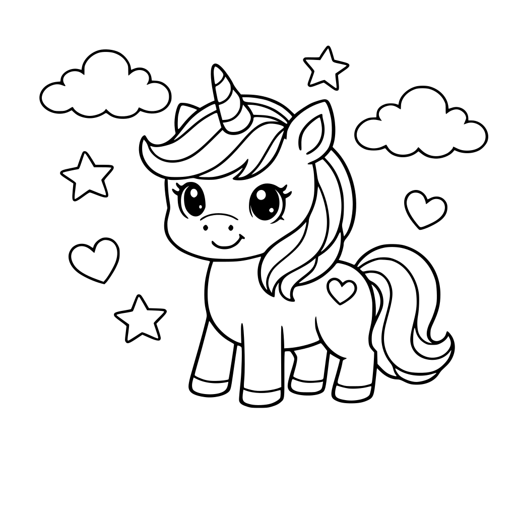 Ein süßes Einhorn für Knder ab 3 Jahren.