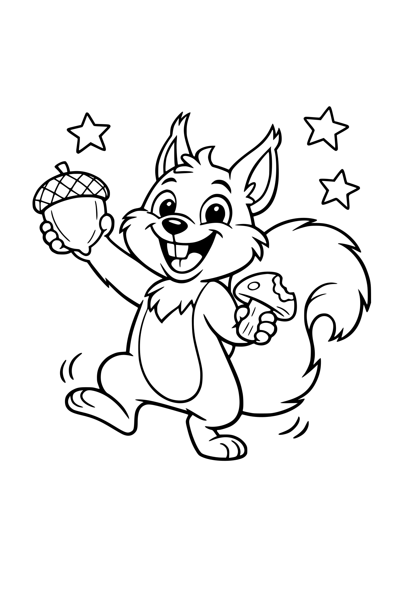 śmieszna wiewiórka