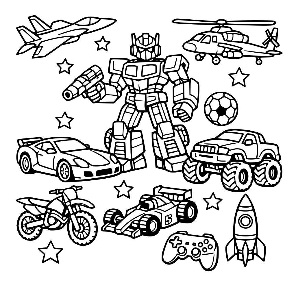 Inspire me with all things boys like. Cars, transformers, airplanes, etc...