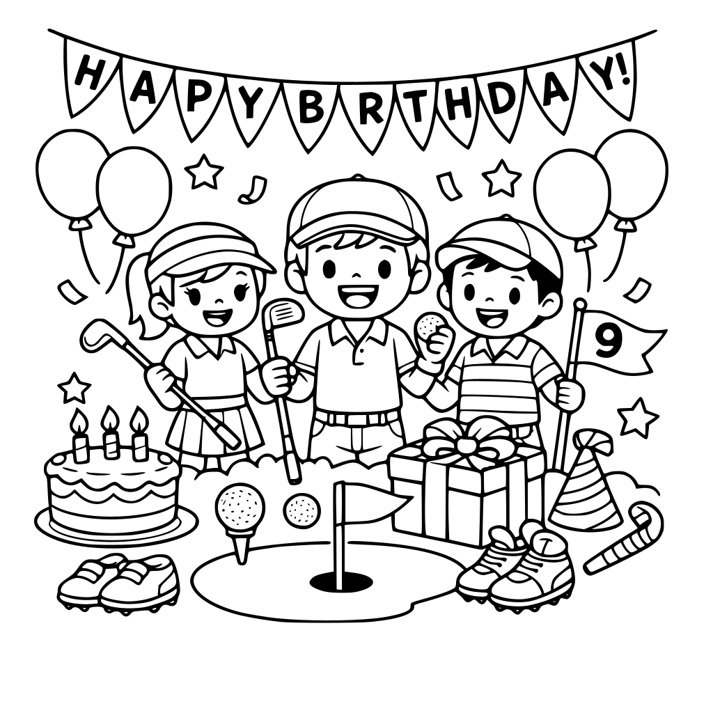a golf birthday party