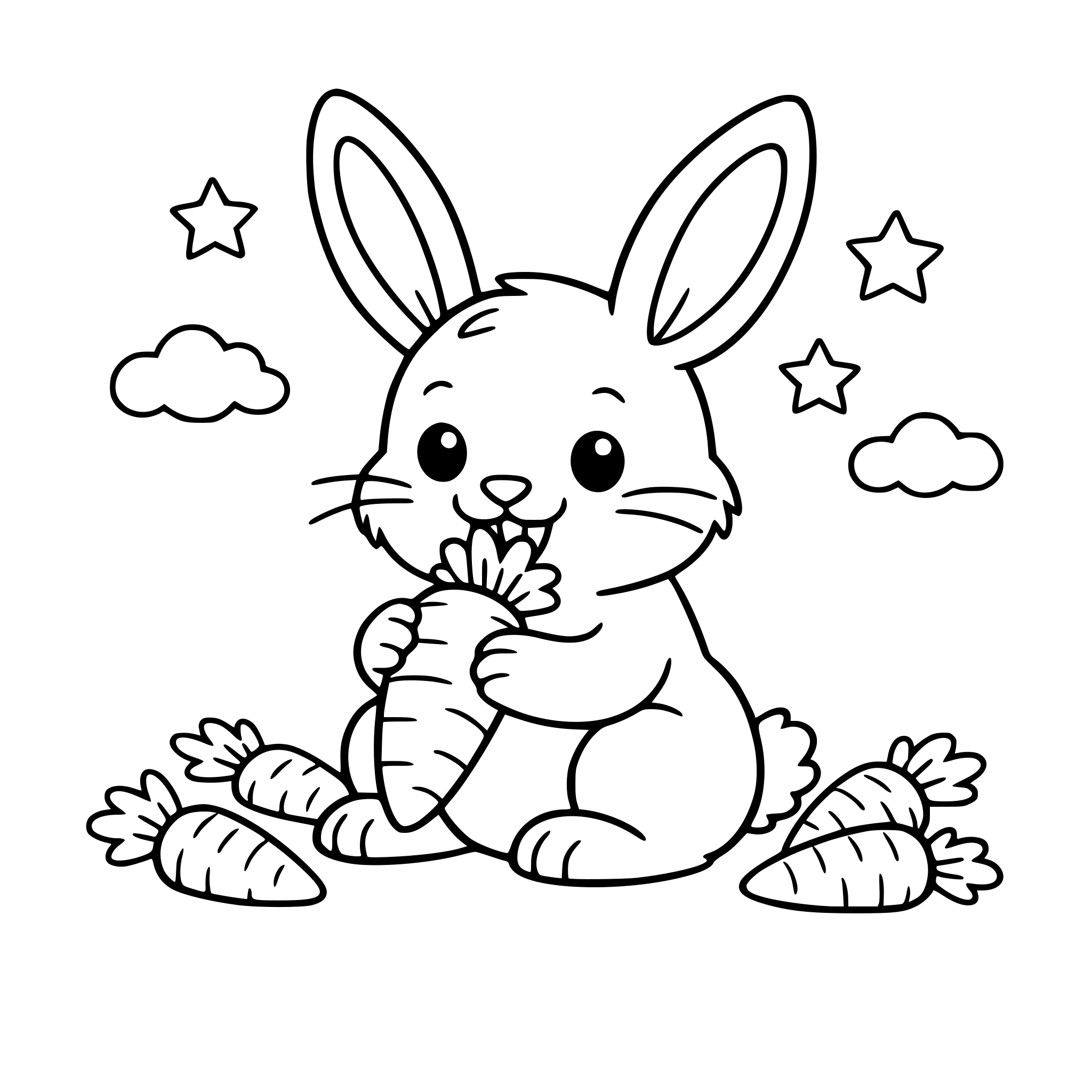 الأرنب يحب اكل الجزر