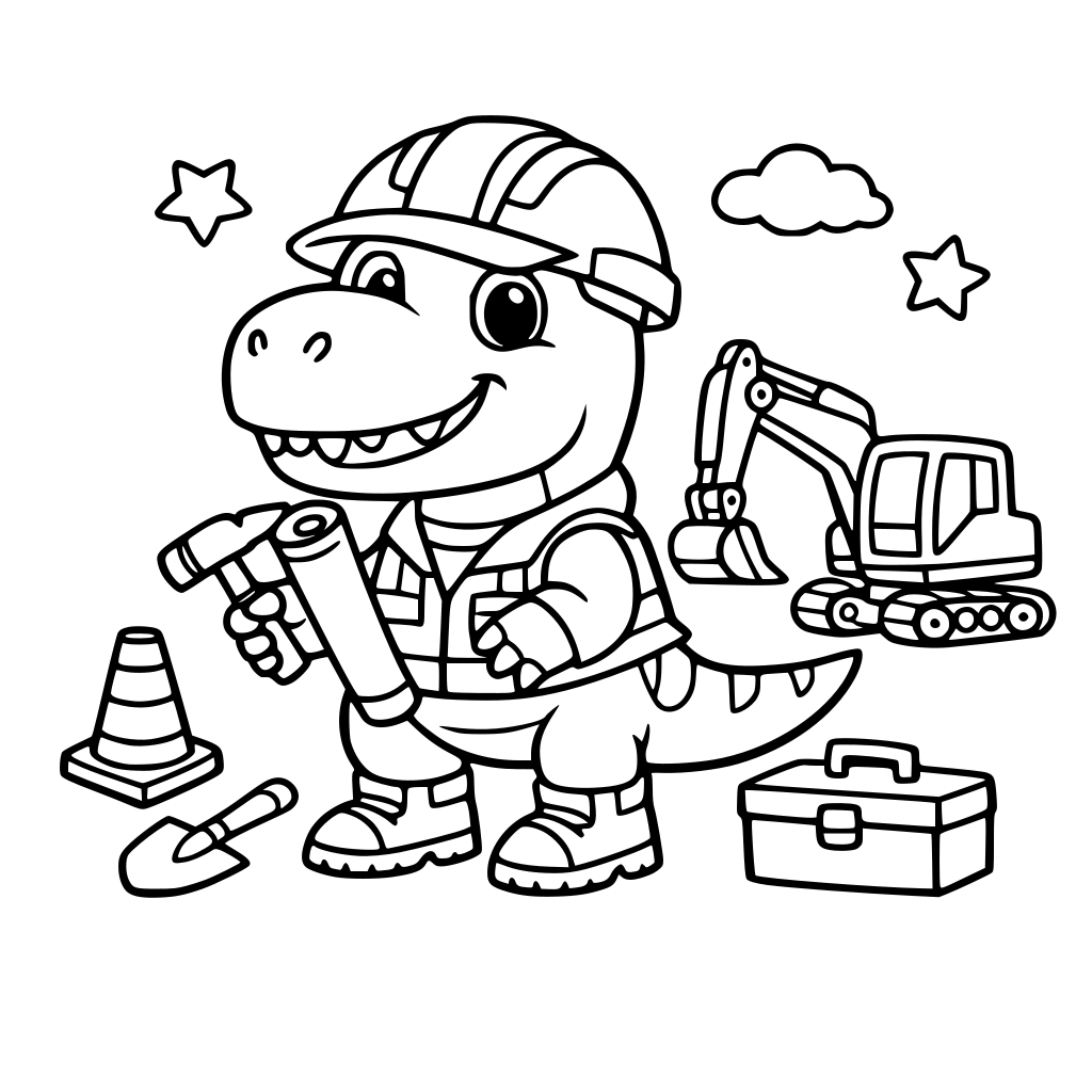 Construction dinosaur